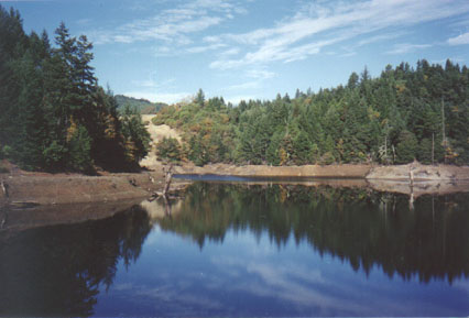 Large Private reservoir for boating and fishing