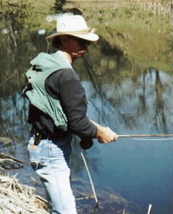 trout and bass fishing in our private camp